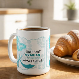 Caneca De Café Conscientização do Câncer de Ovário