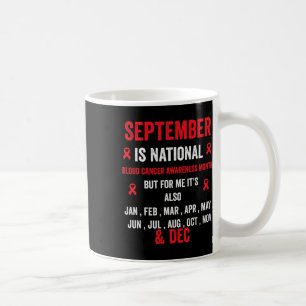 Caneca De Café Conscientização do Câncer de Sangue - Mês de Consc