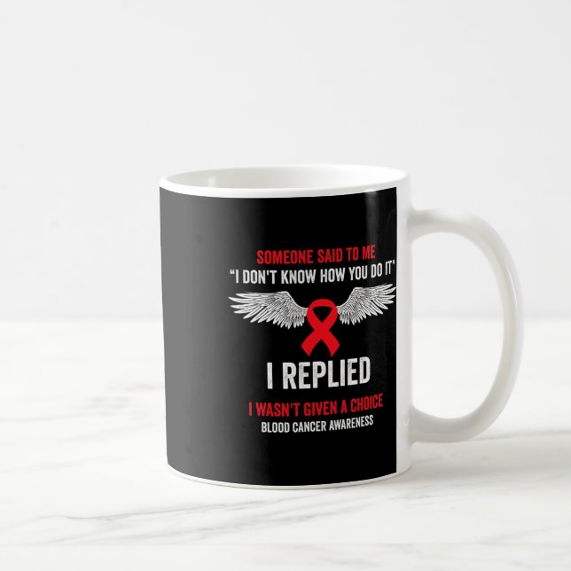 Caneca De Café Conscientização do Câncer de Sangue - Mês de Consc (Direita)