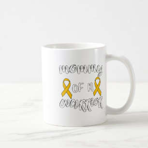 Caneca De Café Conscientização do Câncer Infantil Mãe de um Guerr