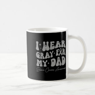 Caneca De Café Conscientização do tumor cerebral use cinza pelo p