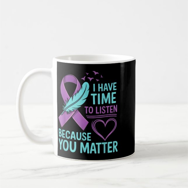 Caneca De Café Conscientização sobre apoio emocional (Esquerda)