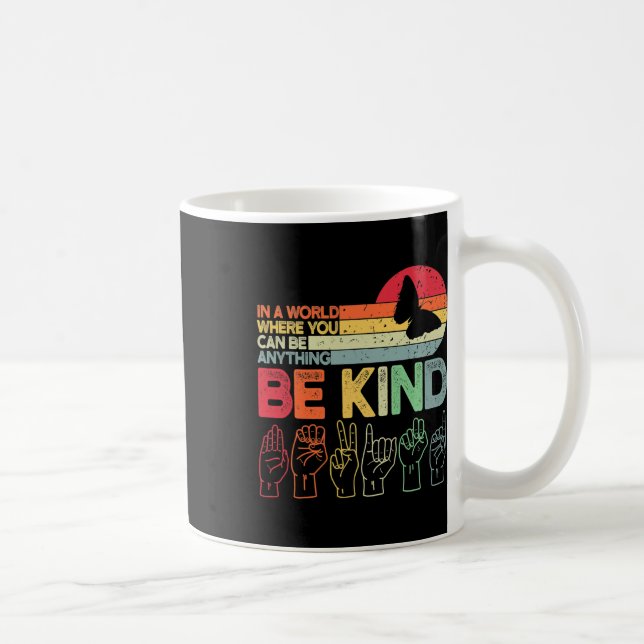 Caneca De Café Conscientização sobre Autismo Gentil Mãe Professor (Direita)