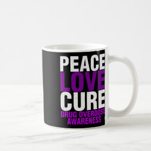 Caneca De Café Conscientização sobre overdose de drogas masculina