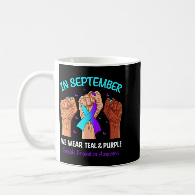 Caneca De Café Conscientização sobre Prevenção da Borboleta Infin (Esquerda)