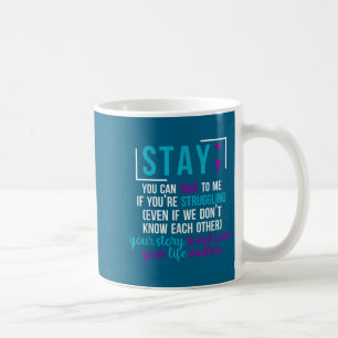 Caneca De Café Conscientização sobre Prevenção do Suicídio Você é