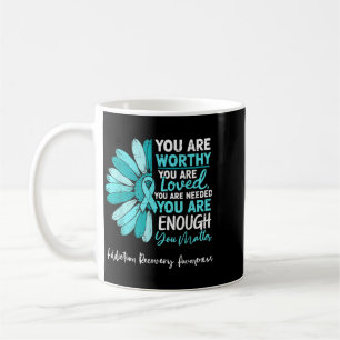 Caneca De Café Conscientização sobre Recuperação de Dependência M