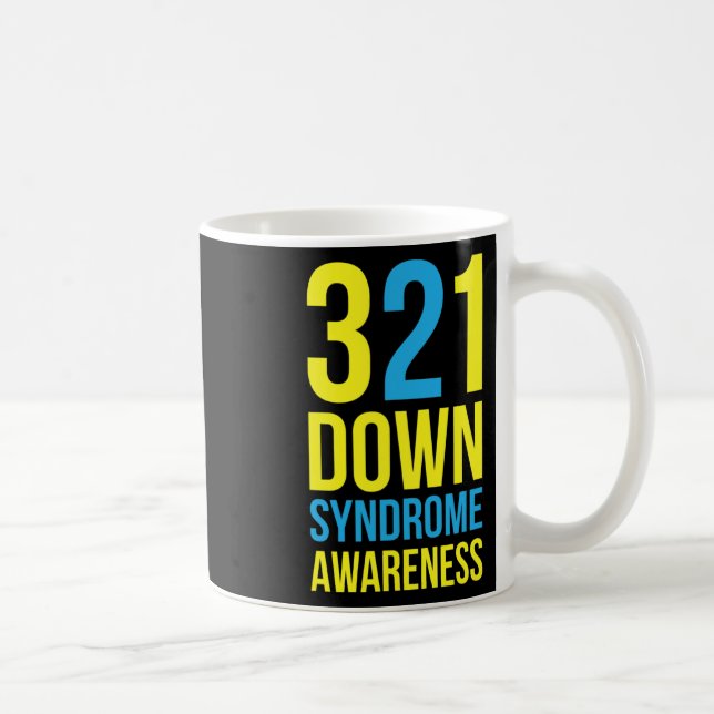 Caneca De Café Conscientização sobre Síndrome de Down 321  (Direita)