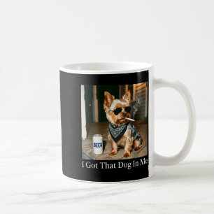 Caneca De Café Consegui aquele cachorro em yorkie fumando cigarro