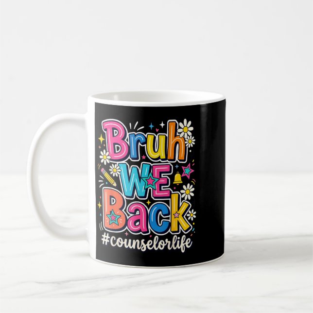 Caneca De Café Conselheiro De Volta à Vida Escolar Primeiro Dia D (Esquerda)