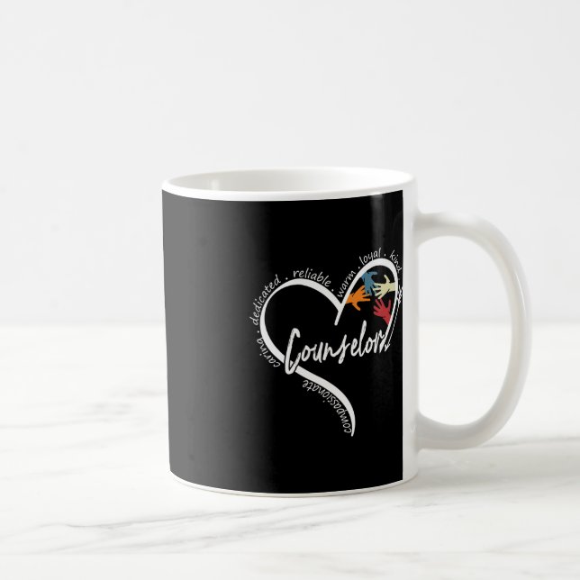 Caneca De Café Conselheiro Divertido Camisetas Gráficas De Volta  (Direita)