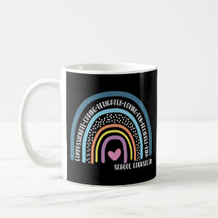 Caneca De Café Conselheiro Escolar Compaixão de Cuidados Dedicado