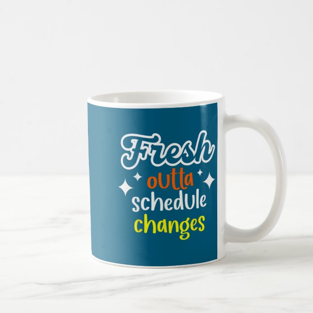 Caneca De Café Conselheiro Escolar Engraçado Frescamente Fora da  (Direita)