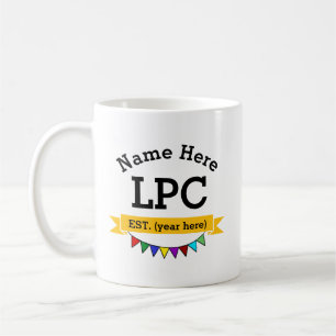 Caneca De Café Conselheiro profissional licenciado LPC personaliz