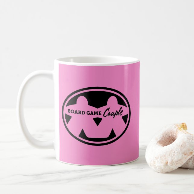 Caneca De Café Conselho Casal Black Frame Mug (Com Donut)