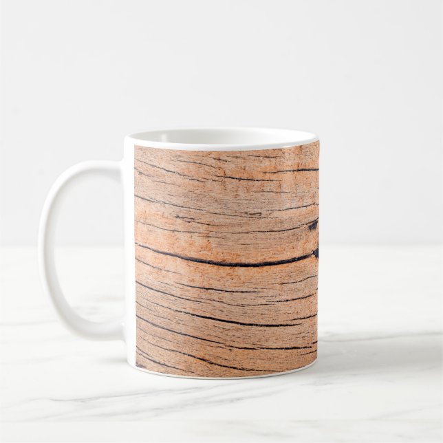 Caneca De Café Conselho de madeira antiga, padrão de textura de m (Esquerda)