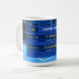 Caneca De Café conselho de pontuação de tênis Legal e personal