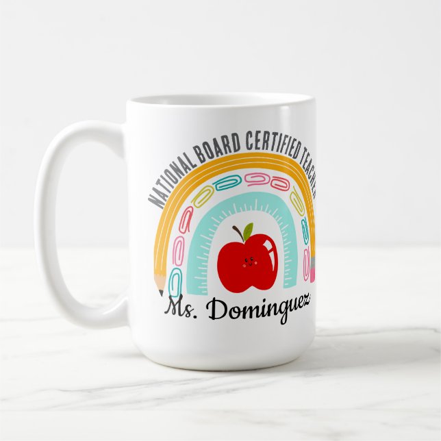 Caneca De Café Conselho Nacional Certificado pelo Professor Rainb (Esquerda)