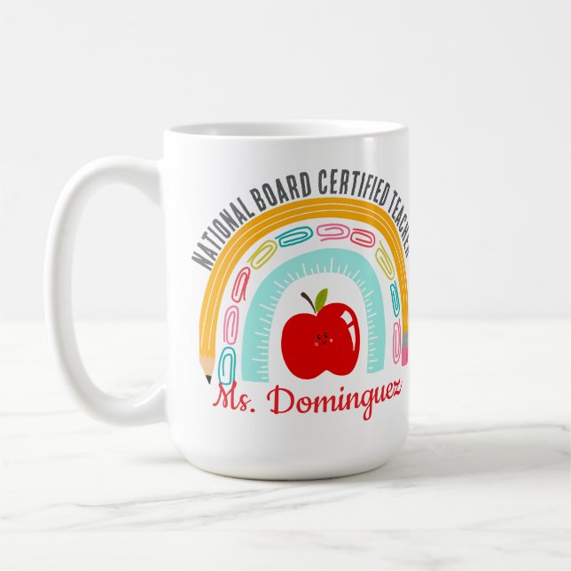 Caneca De Café Conselho Nacional Certificado pelo Professor Rainb (Esquerda)