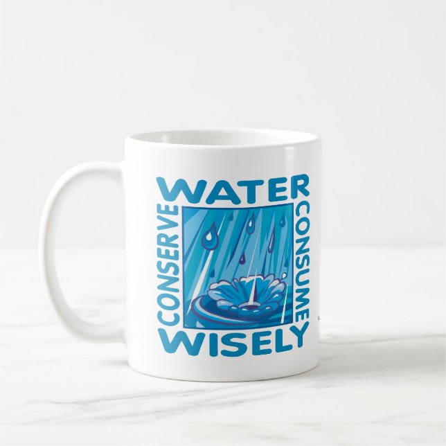 Caneca De Café Conservação da água (Esquerda)