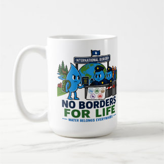 Caneca De Café Conservação de Água para a Vida sem Fronteiras