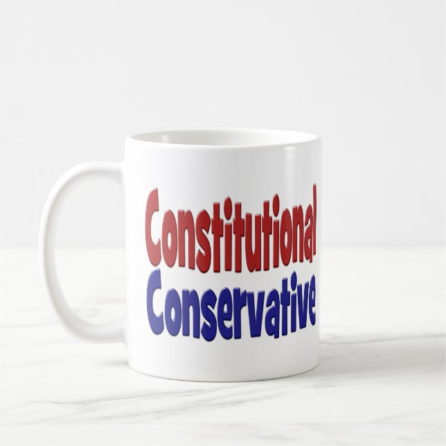 Caneca De Café Conservador Constitucional (Esquerda)
