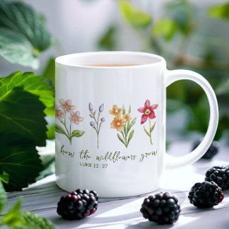 Caneca De Café Considere Como As Flores Silvestres Crescem