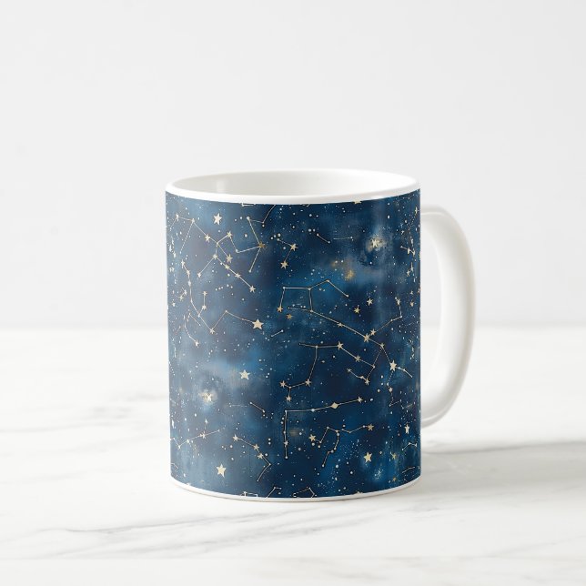 Caneca De Café Constelação Celestial - Noite Estelar (6) (Frente Esquerda)