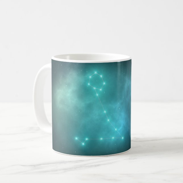 Caneca De Café constelação de peixes (Frente Esquerda)