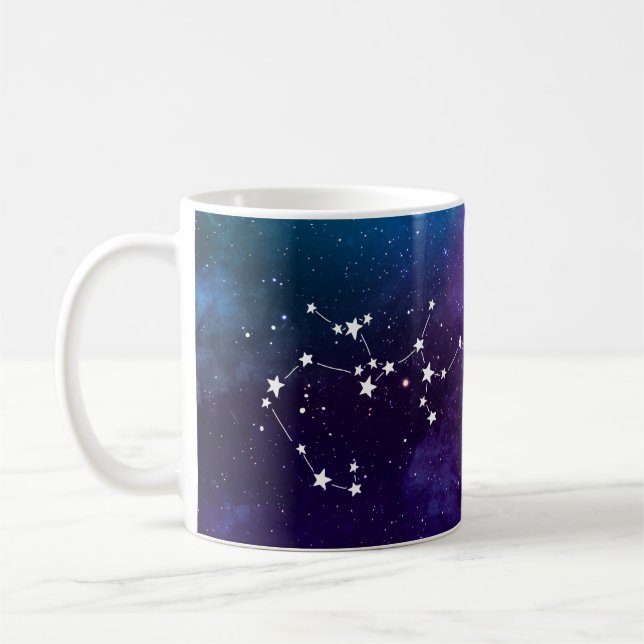 Caneca De Café Constelação de Sagittarius (Esquerda)