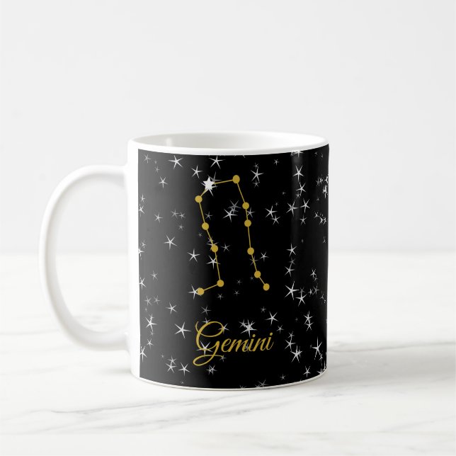 Caneca De Café Constelação Gemini (Esquerda)