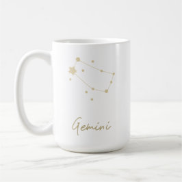 Caneca De Café Constelação Gemini Zodiac