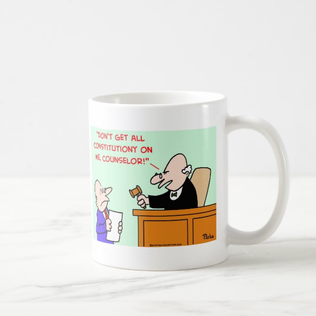 Caneca De Café constituição do juiz (Direita)