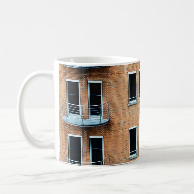 Caneca De Café Construção de tijolos castanhos (Esquerda)