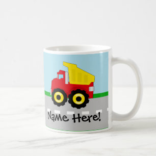 Caneca De Café Construção Dumptruck dos meninos dos miúdos