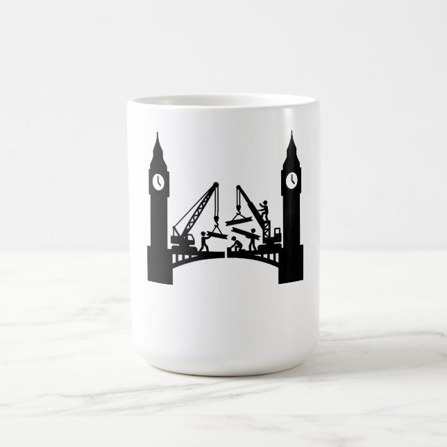 Caneca De Café Construção épica da ponte da torre do relógio de L (Centro)