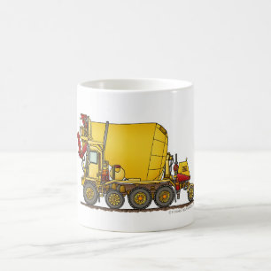 Caneca De Café Construção MU do caminhão da descarga da parte