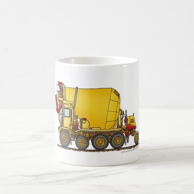 Caneca De Café Construção MU do caminhão da descarga da parte (Centro)