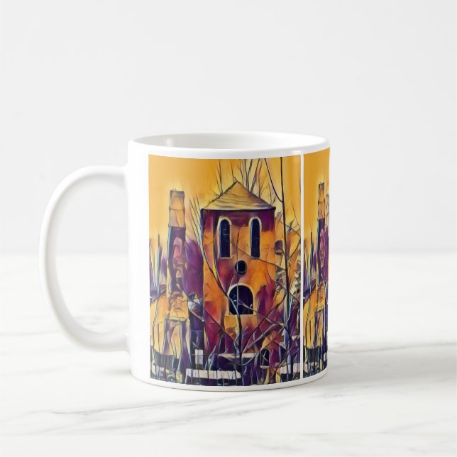 CANECA DE CAFÉ CONSTRUÇÃO VICTORIANA DE INGLATERRA (Esquerda)