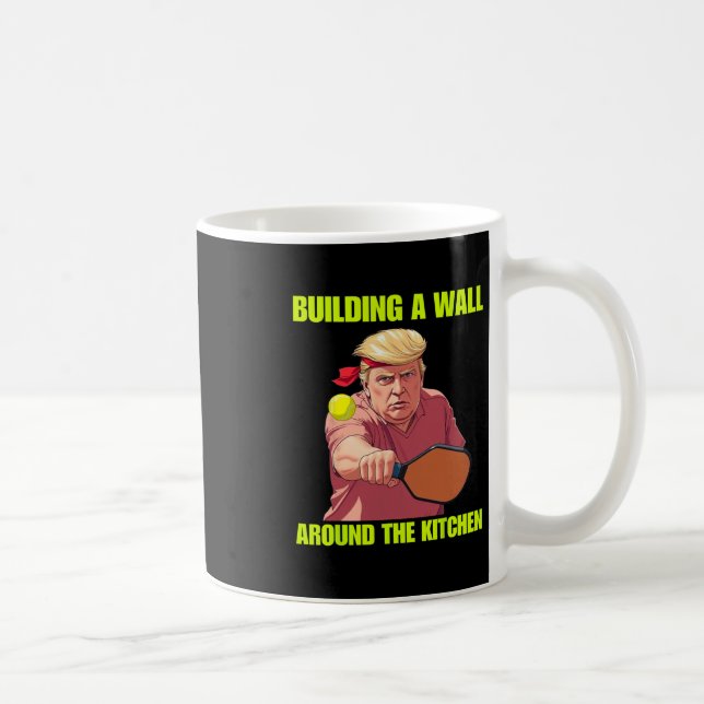 Caneca De Café Construindo uma parede em torno da cozinha Trump P (Direita)