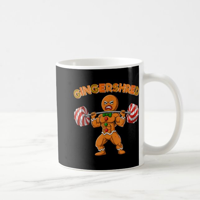 Caneca De Café Construtor De Corpo Gingershred Gingerbread Engraç (Direita)
