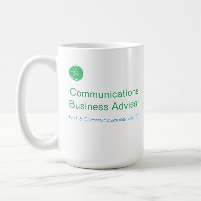 Caneca De Café Consultor de Negócios de Comunicações, não um cane (Esquerda)
