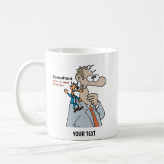 Caneca De Café Consultor Desenho Animado