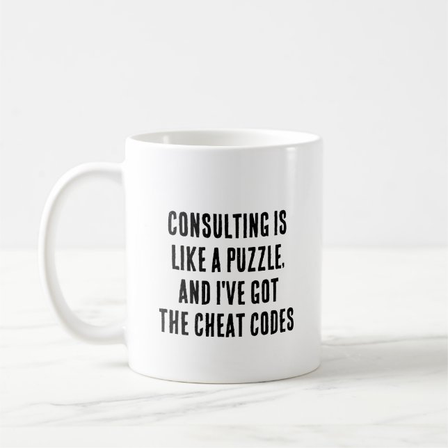 Caneca De Café Consultoria é como um quebra-cabeça, e eu tenho o (Esquerda)
