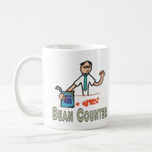 Caneca De Café Contador de Bean Contador