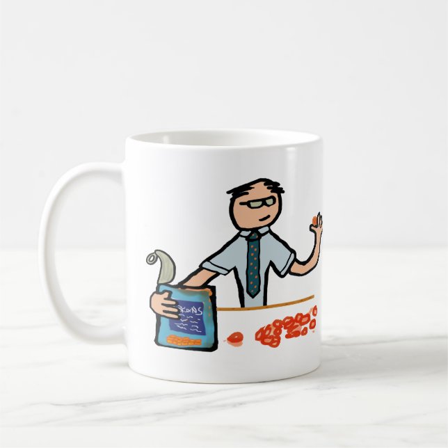 Caneca De Café Contador de Bean Contador (Esquerda)