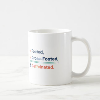 Caneca De Café Contador Engraçado Caffeinado com Cruz de Pé