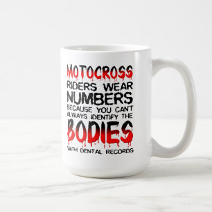 Caneca De Café Contar Os Corpos MotoCross Moto Mug Engraçado