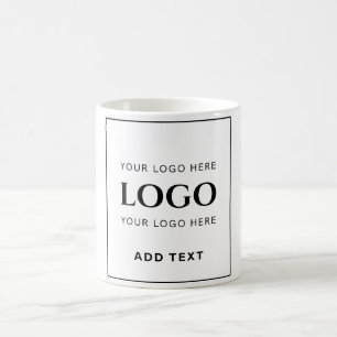 Caneca De Café Contemporâneo, elegante e editável
