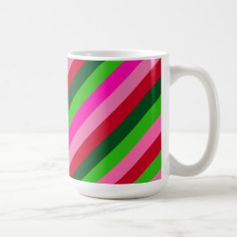 Caneca De Café Contemporary Colors Christmas Stripes